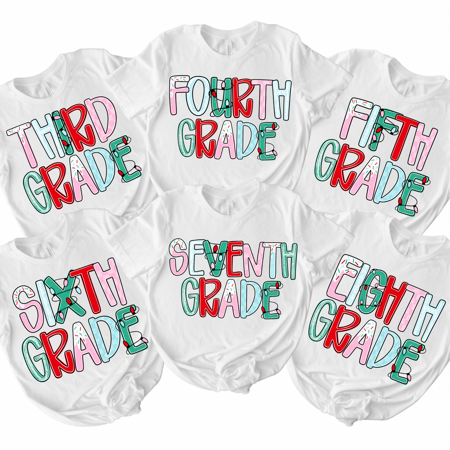 Grade Level Holiday Font PNG