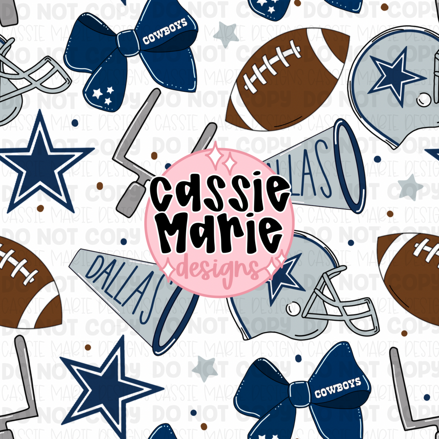 Cowboys seamless pattern