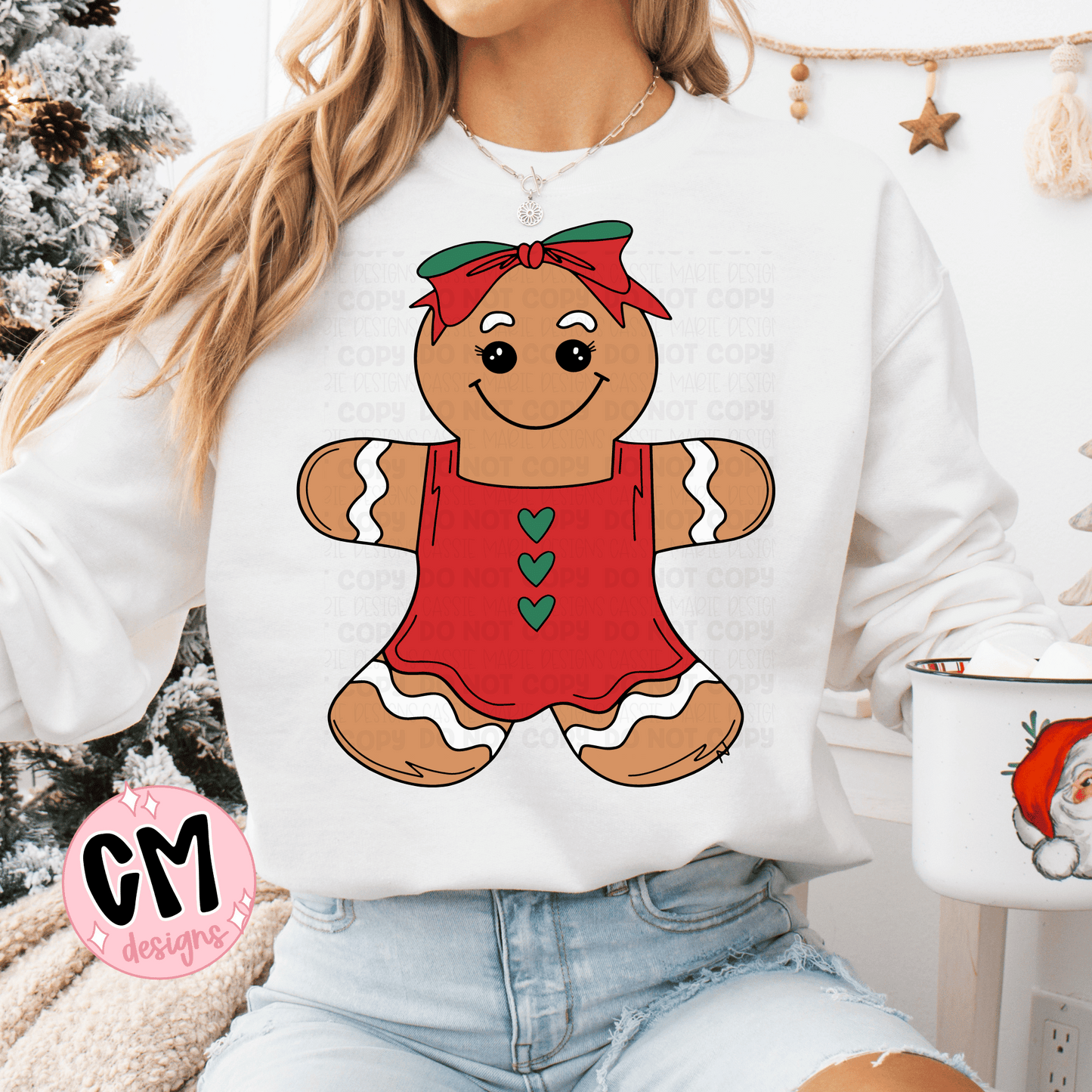 Gingerbread girl svg png