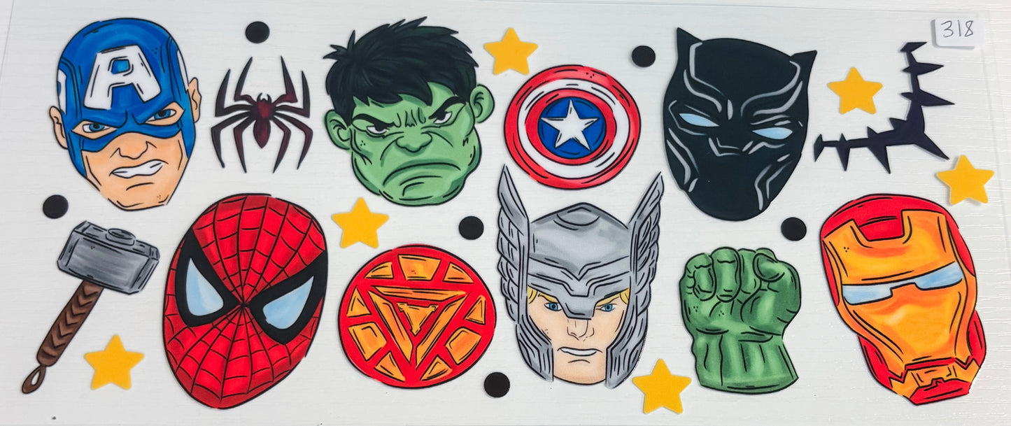 Superheroes Wrap 318