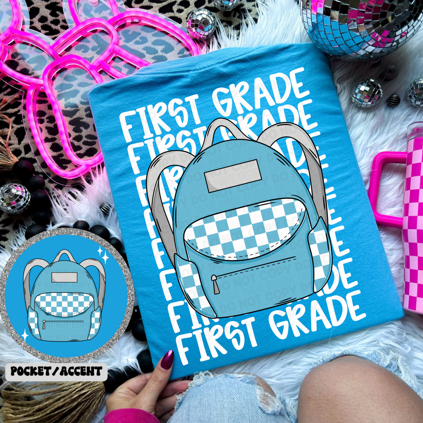 Blue Backpack Grade Level PNG
