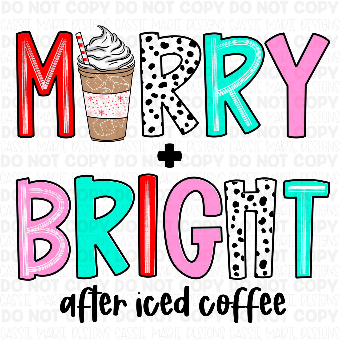 Merry + Bright after Iced Coffee PNG