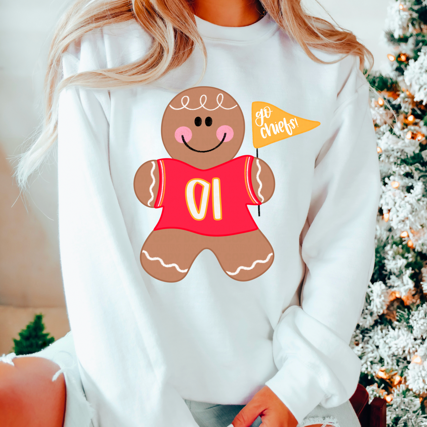 Gingerbread Man Team Spirt PNG