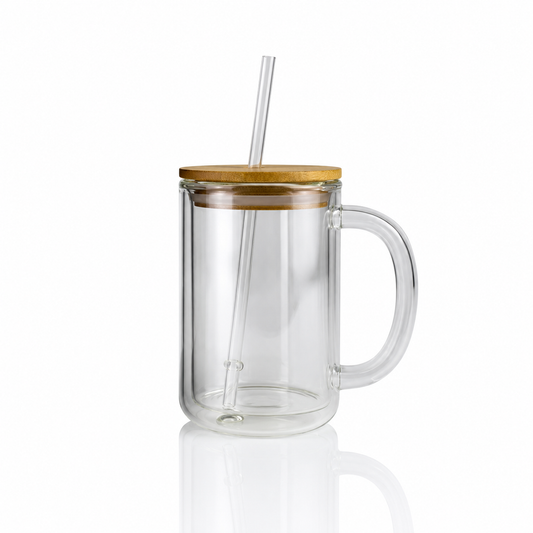 15oz Glass Snowglobe Mug