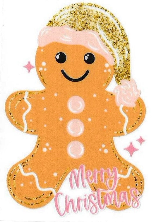 Christmas Gingerbread Decal 1786