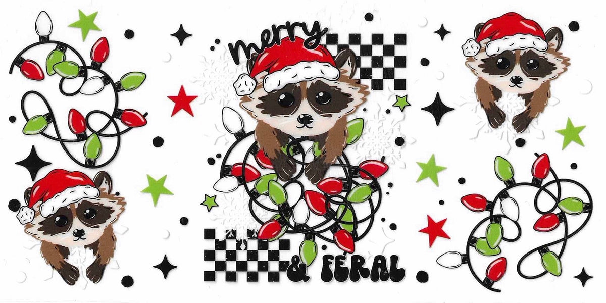 Christmas Raccoon Wrap 2269