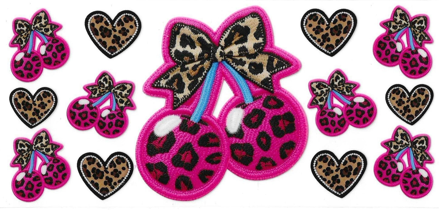 Leopard Cherries Wrap 1260