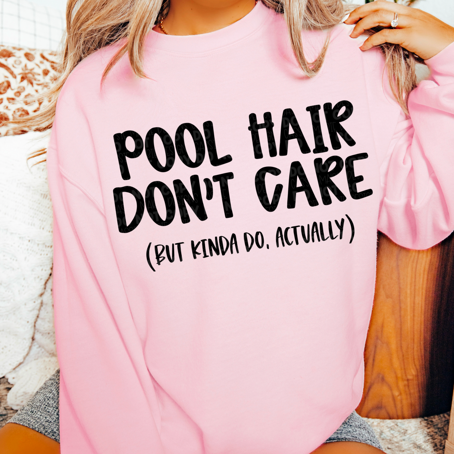 Pool Hair Don’t Care PNG