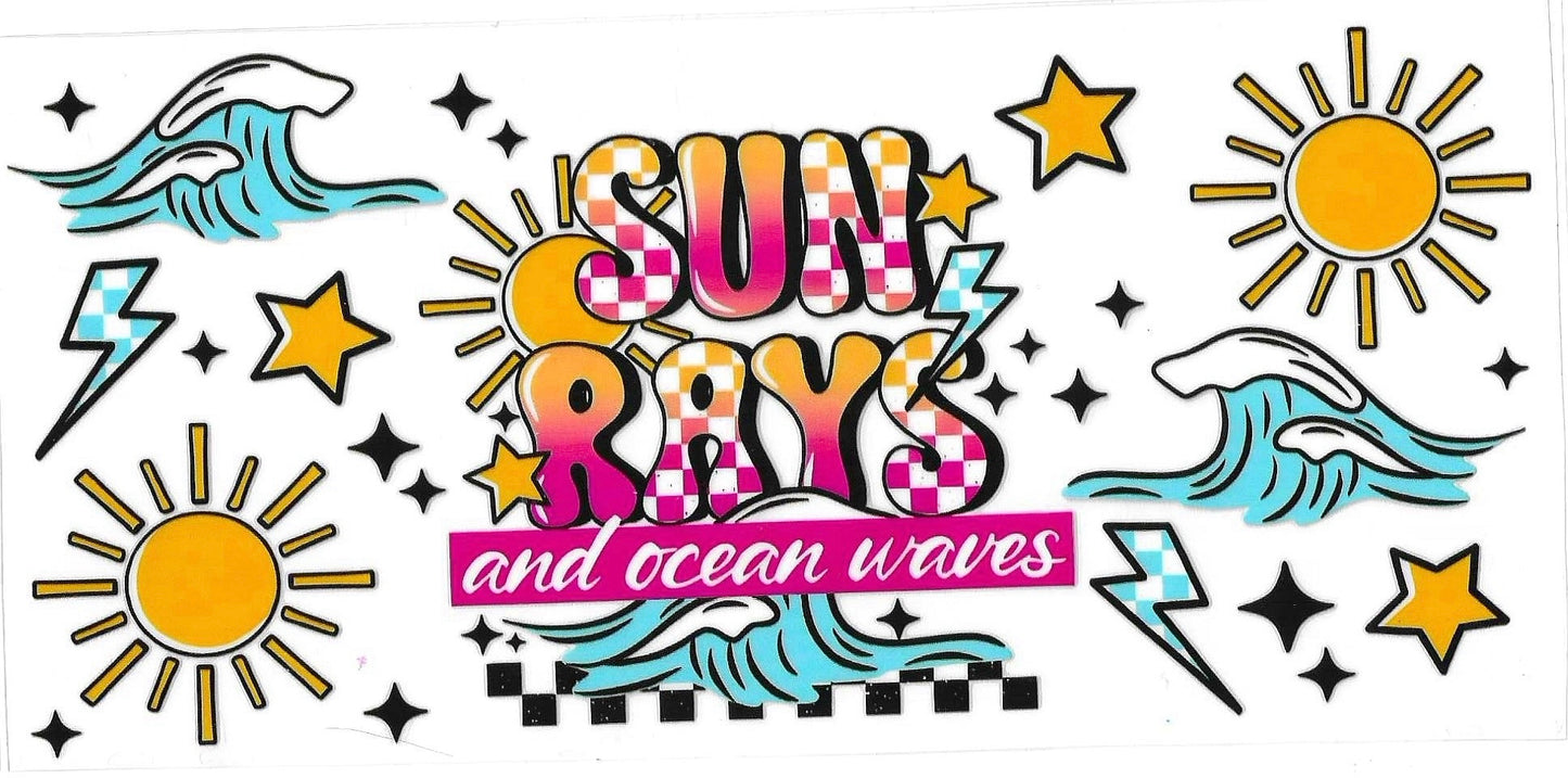 Sun Rays and Ocean Waves Wrap 743