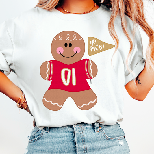 Gingerbread Man Team Spirt PNG