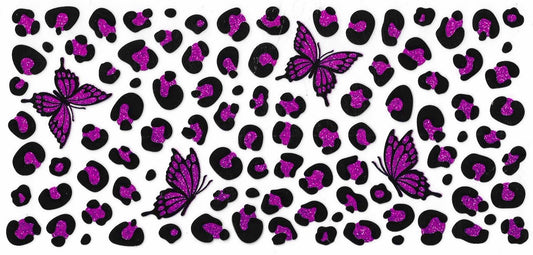 Leopard Butterfly Double-Sided Wrap 2285