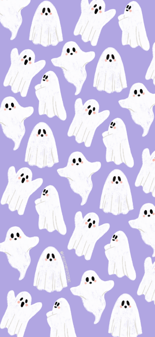 FREE purple ghost wallpaper