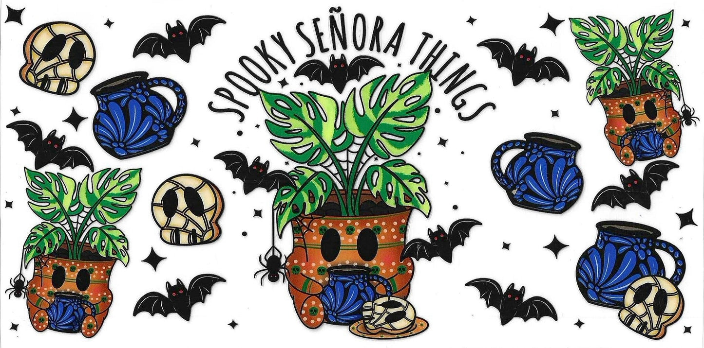 Spooky Señora Double-Sided Wrap 1879