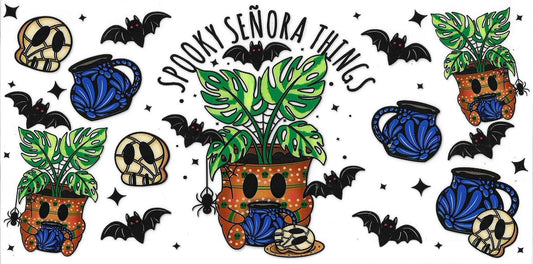 Spooky Señora Double-Sided Wrap 1879