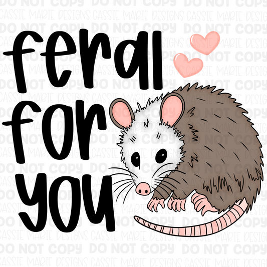 Feral For You Possum PNG