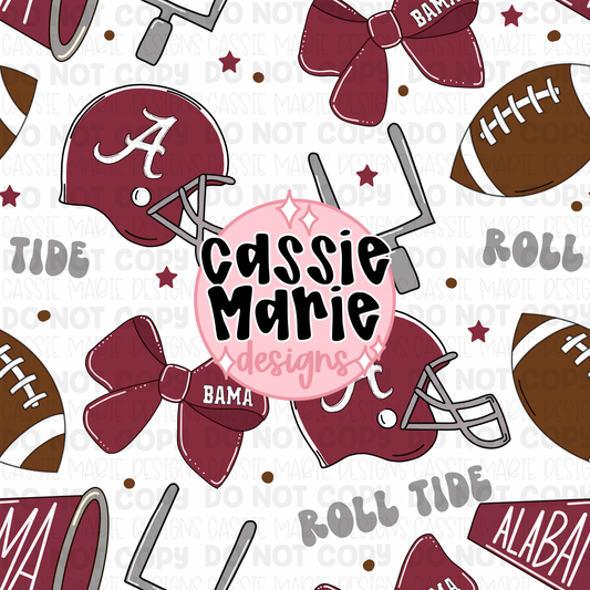 Alabama seamless pattern