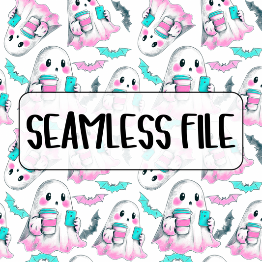 Pastel Ghost Seamless