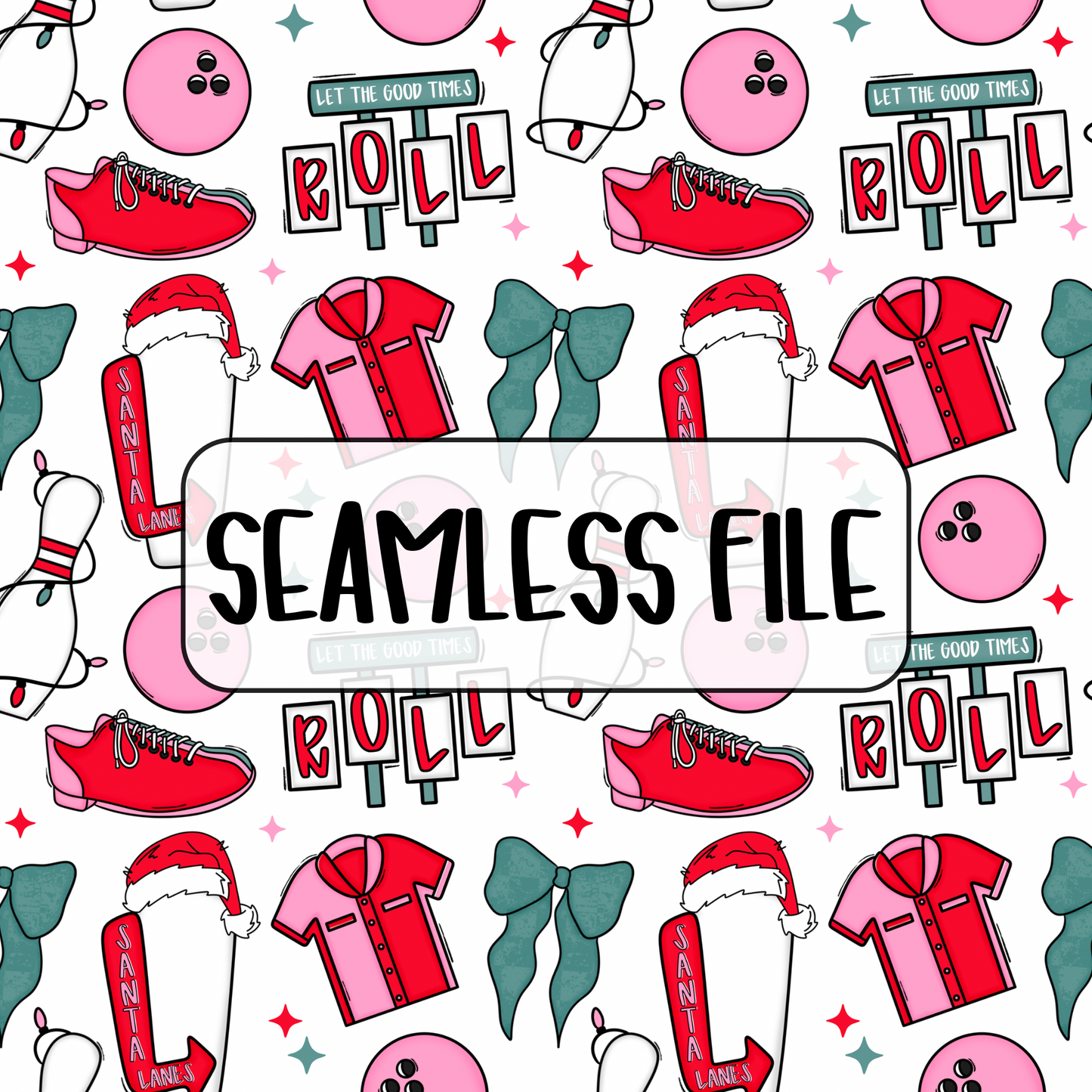 Santa Lanes Seamless