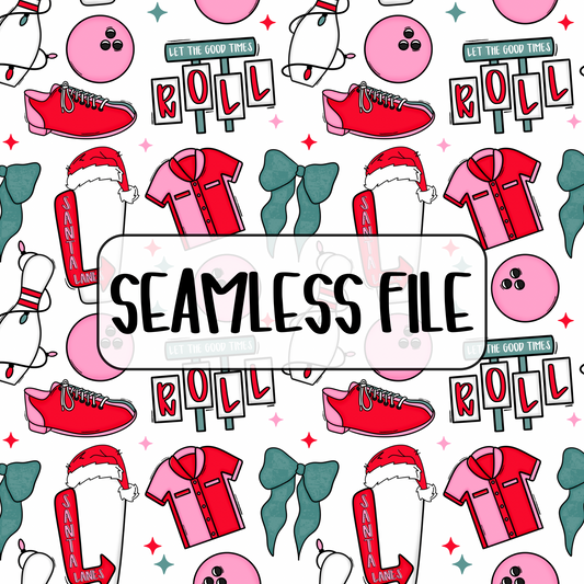 Santa Lanes Seamless