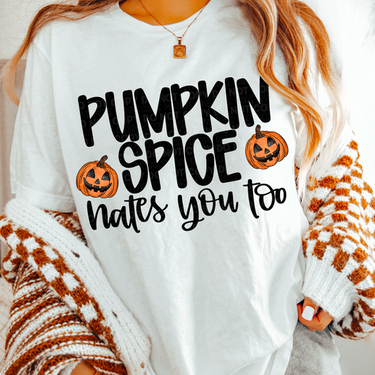 Pumpkin Spice Hates You Too PNGs
