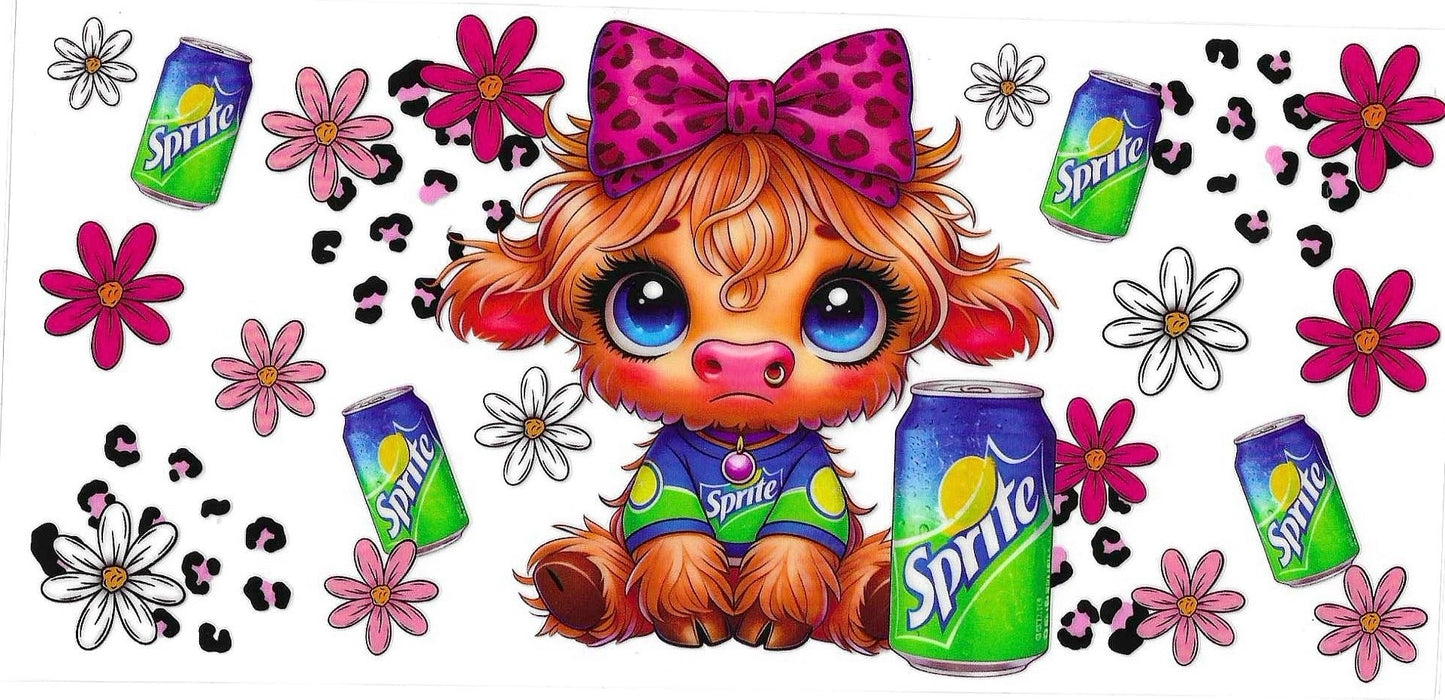 Highland Cow Soda Wrap 581