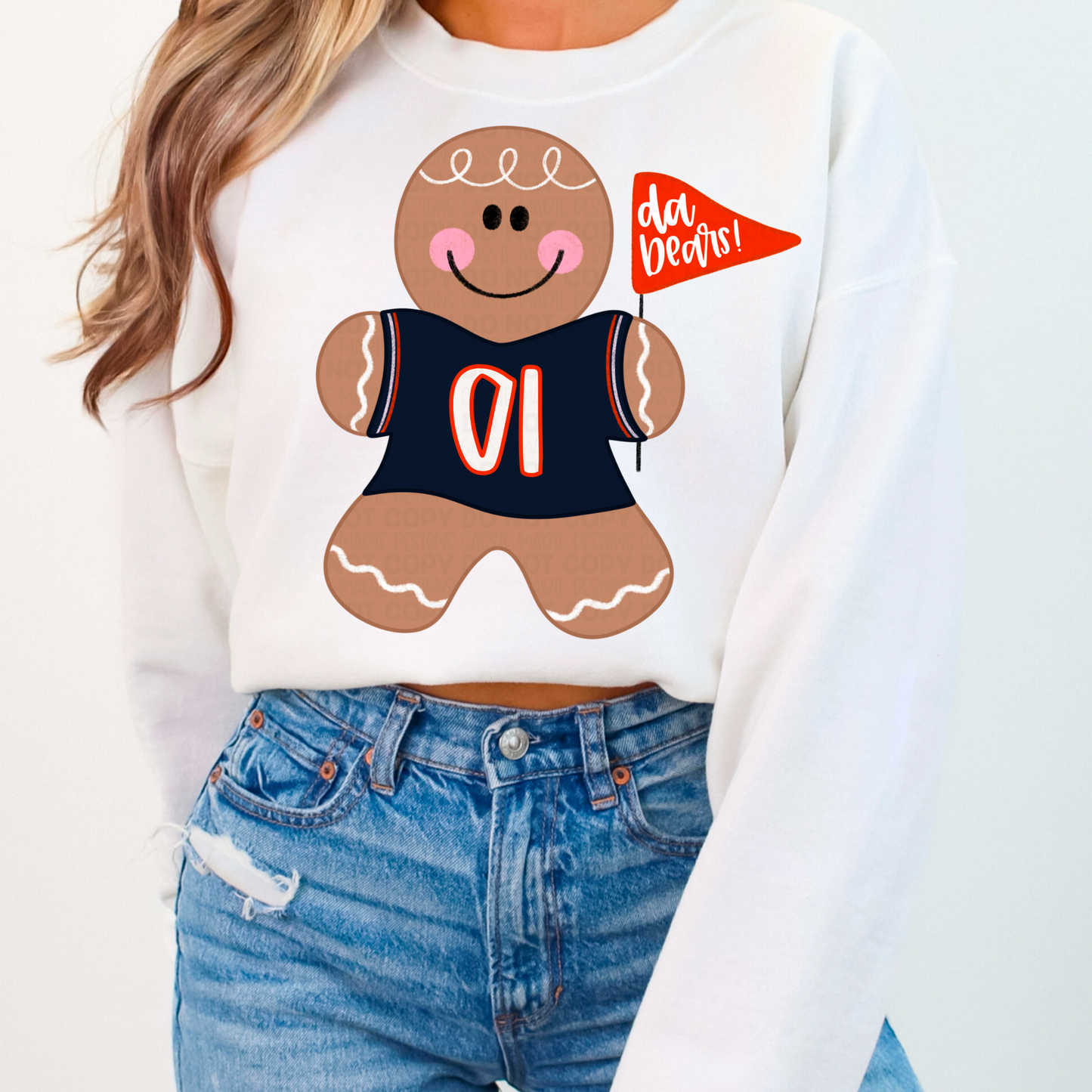 Gingerbread Man Team Spirt PNG