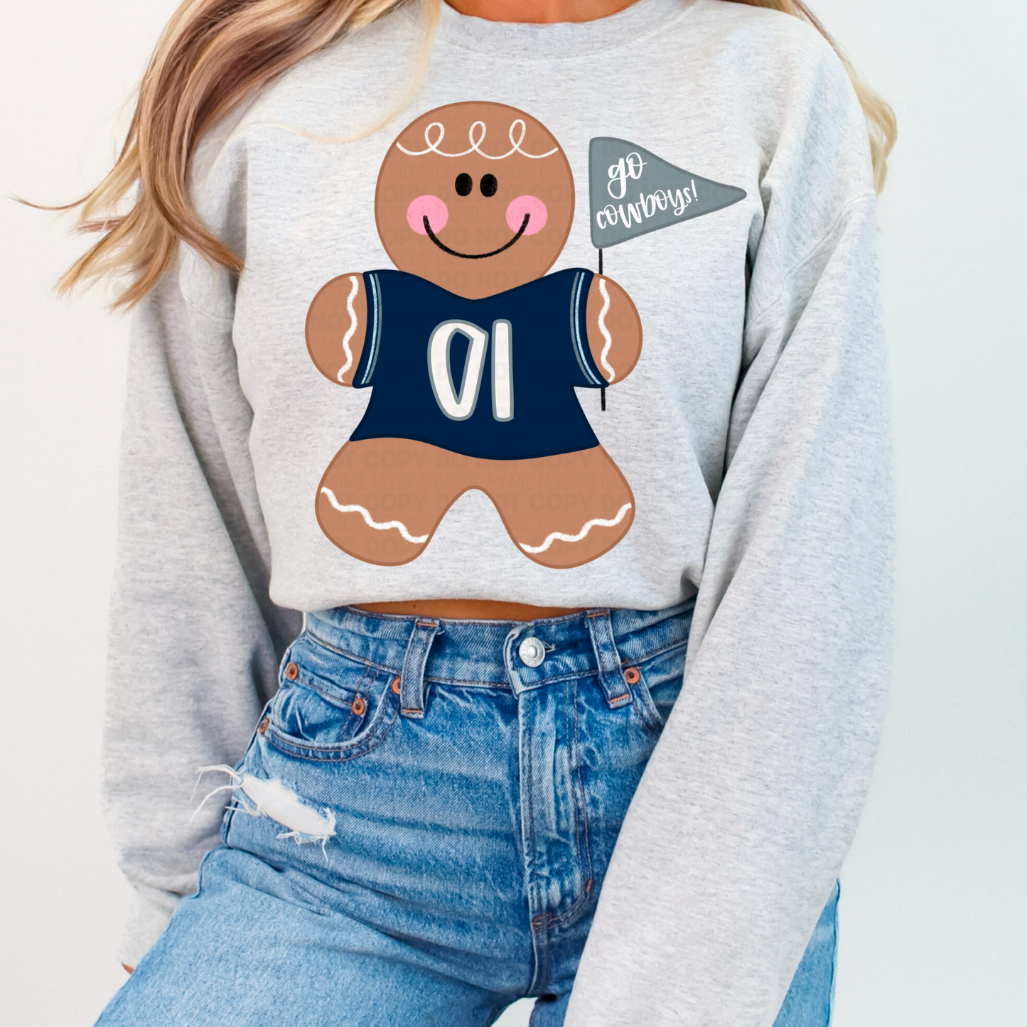 Gingerbread Man Team Spirt PNG