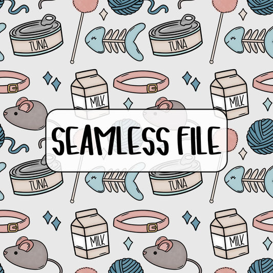 Cat Things Seamless