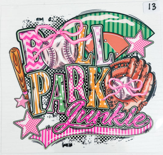 Ballpark Junkie Decal 13