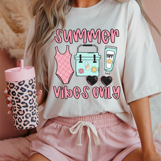 Girly Summer Vibes Only PNG