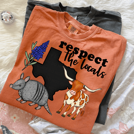 Respect The Locals Texas PNG