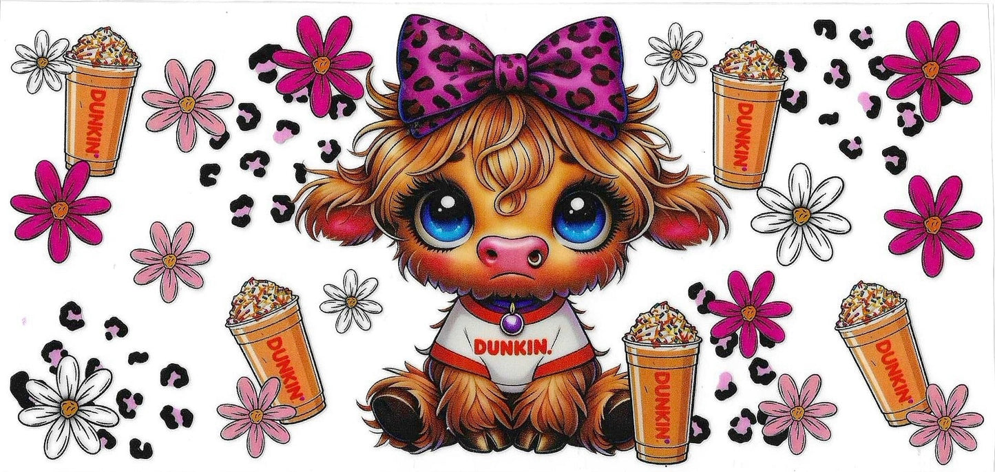 Highland Cow Coffee Wrap 943
