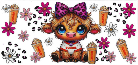 Highland Cow Coffee Wrap 943