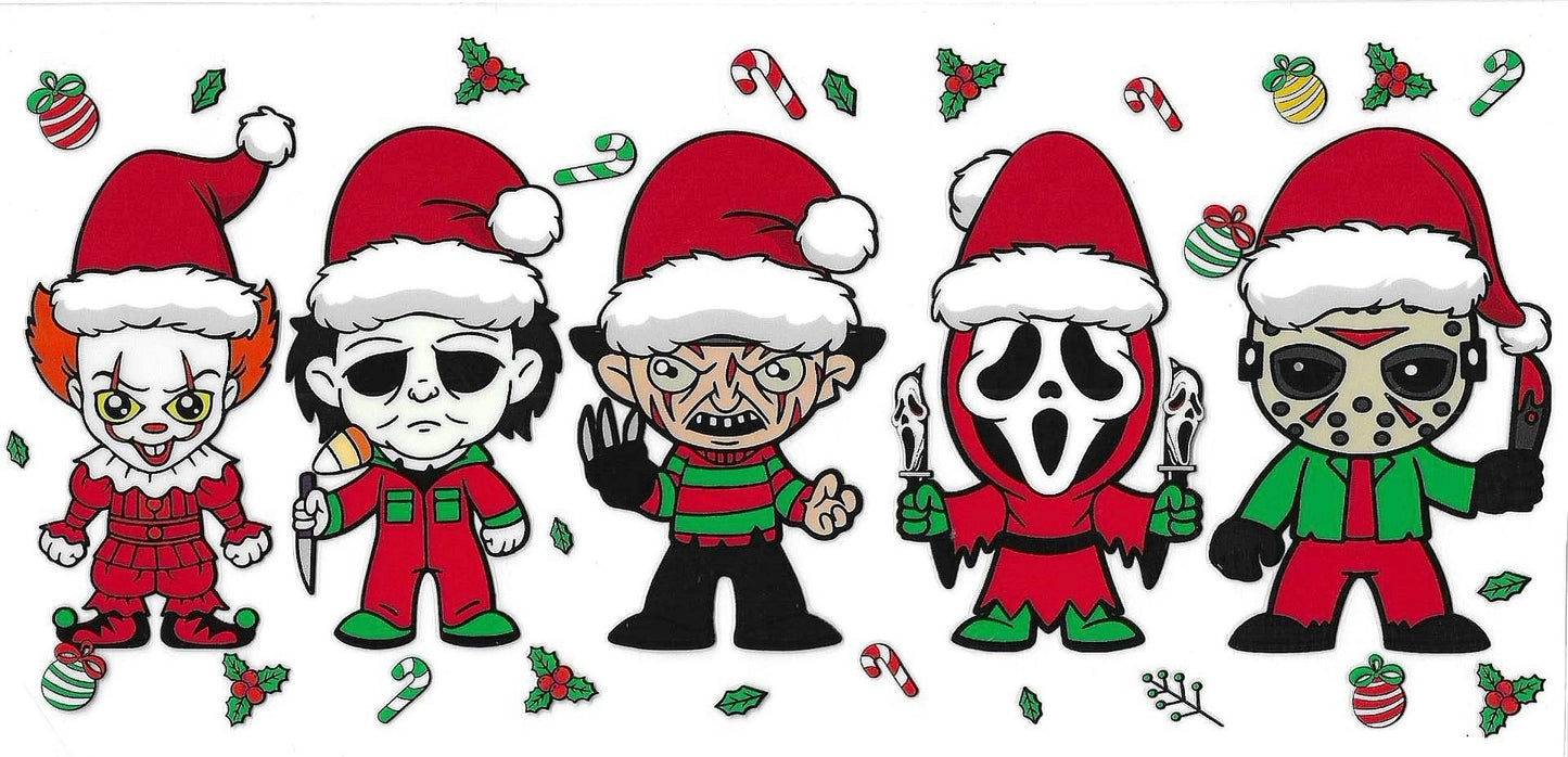 Horror Christmas Double-Sided Wrap 1869