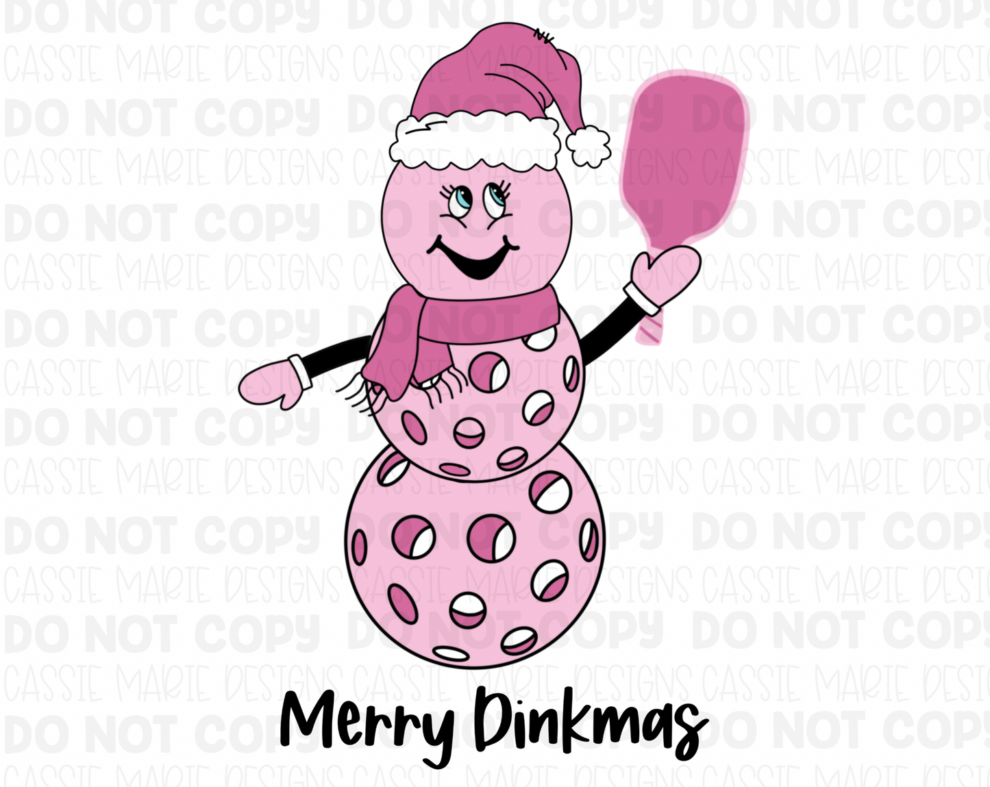 Merry Dinkmas Pink PNG