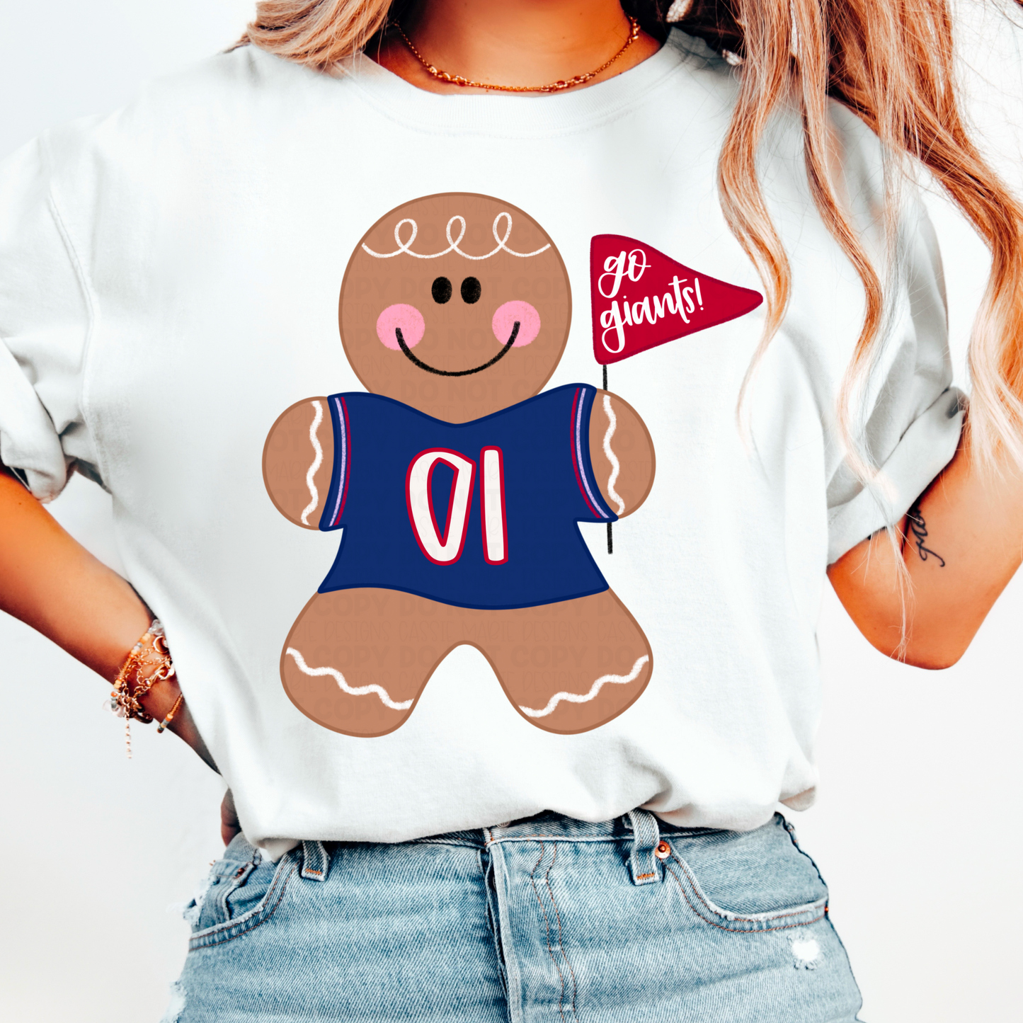 Gingerbread Man Team Spirt PNG