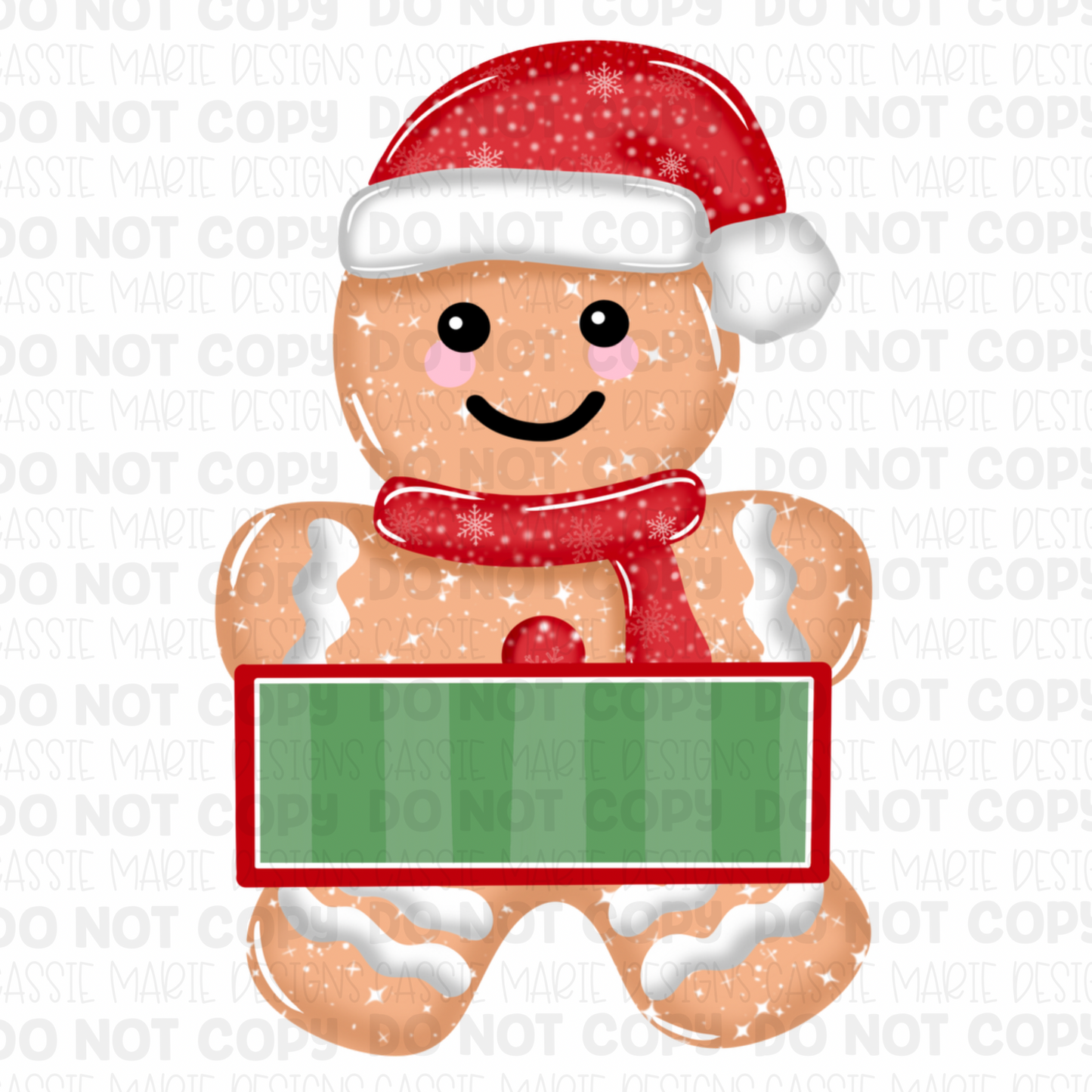 Customizable Gingerbread Man PNG