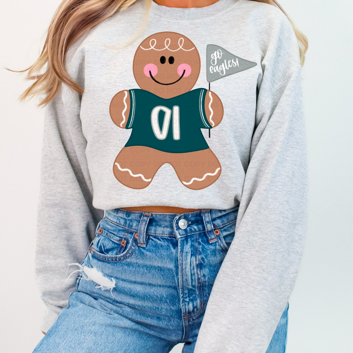 Gingerbread Man Team Spirt PNG