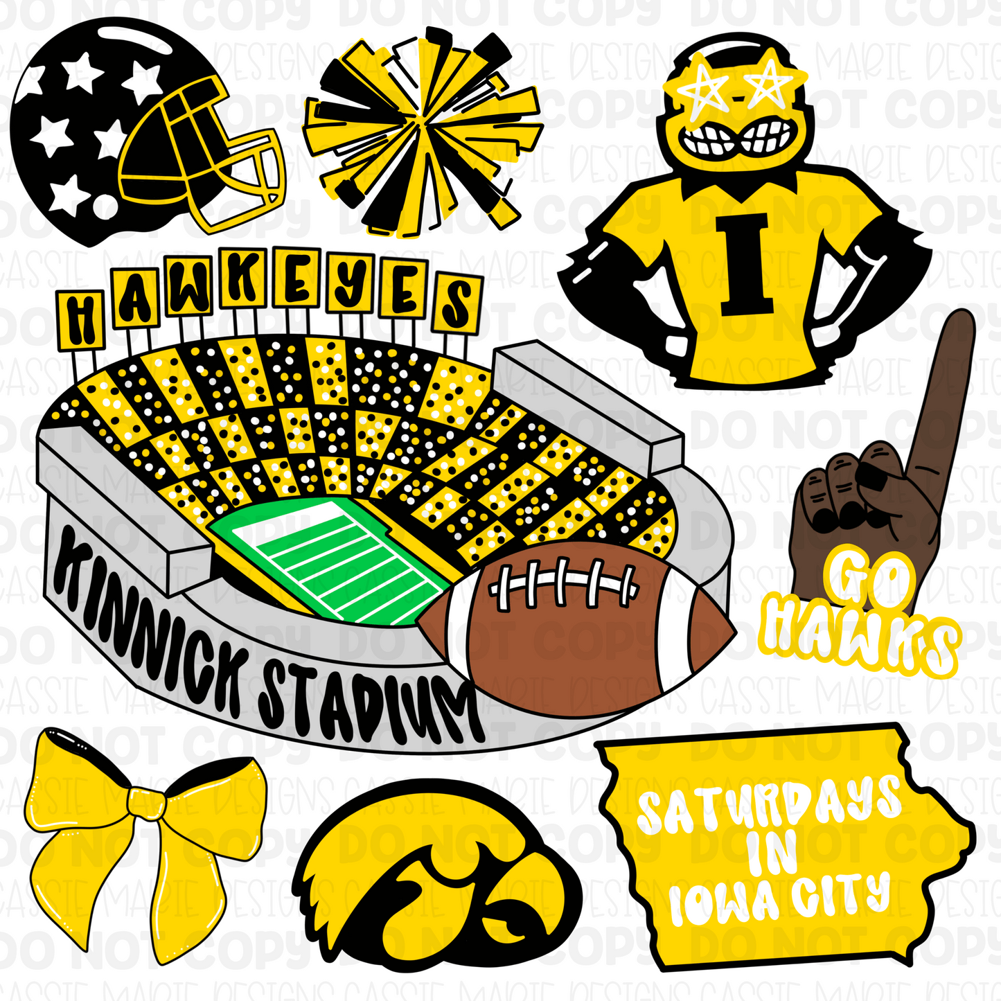 University of Iowa game day png