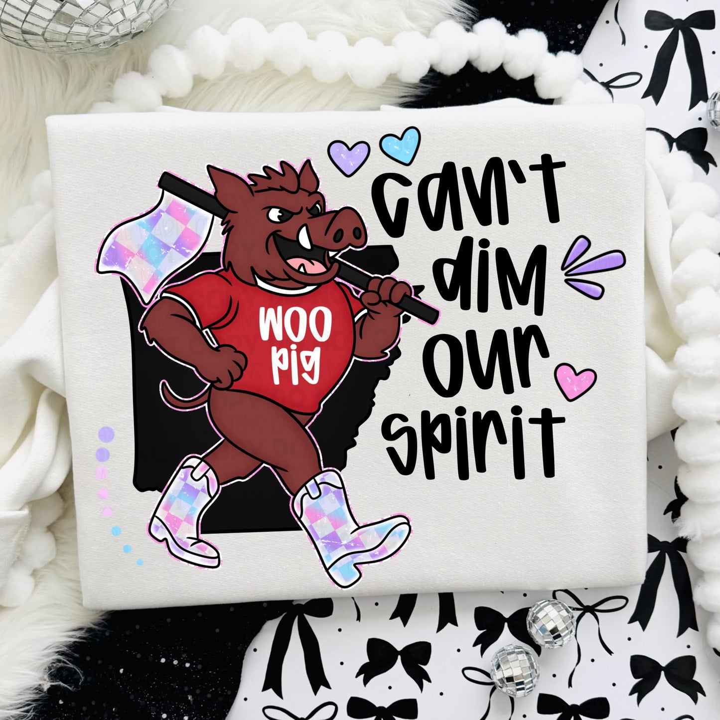 Razorbacks Can’t Dim Our Spirit PNG