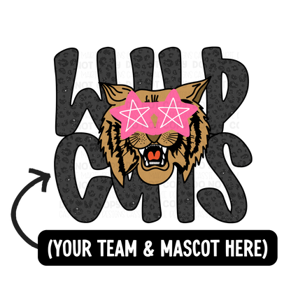 CUSTOM Team Name with Mascot PNG