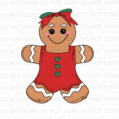 Gingerbread girl svg png