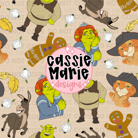 Shrek seamless pattern