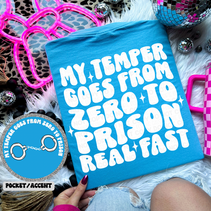 My Temper Goes From Zero To Prison PNGs