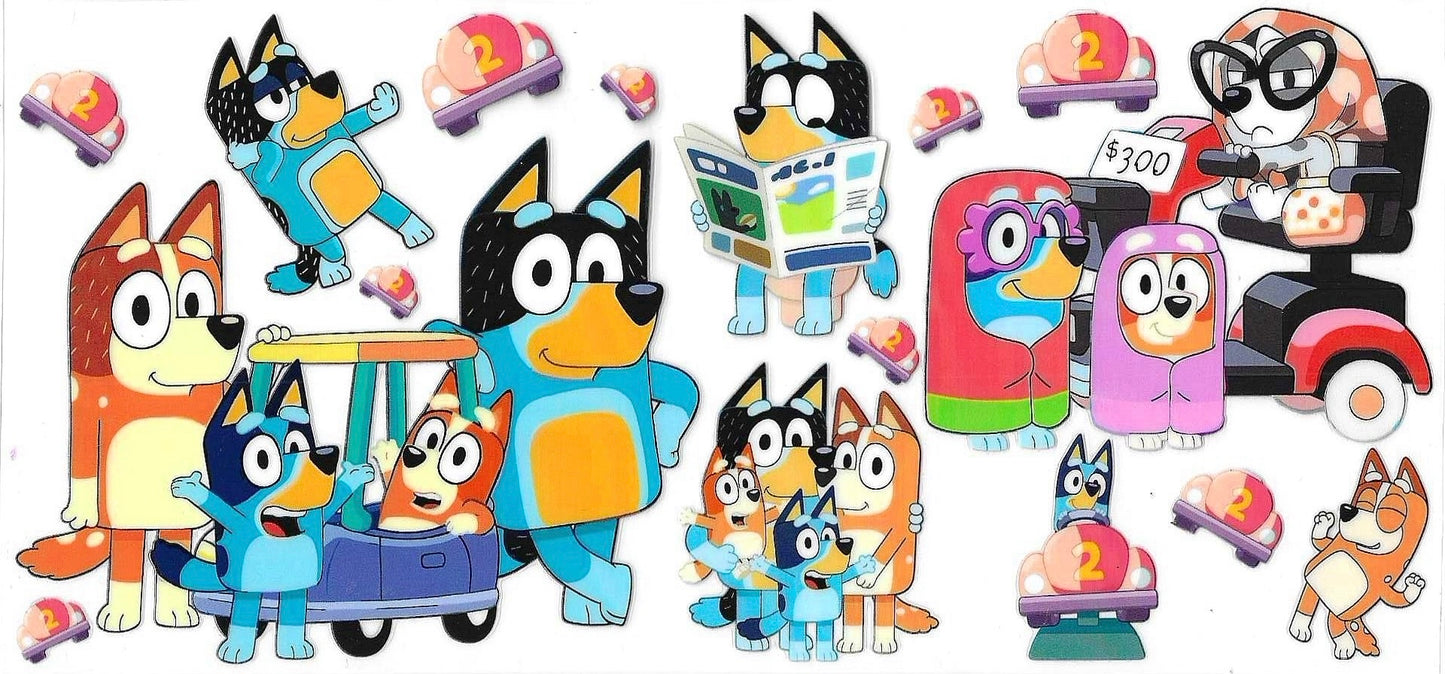 Blue Dog Double Sided Wrap 1363
