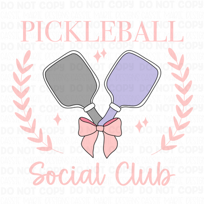 Pickleball social club svg png