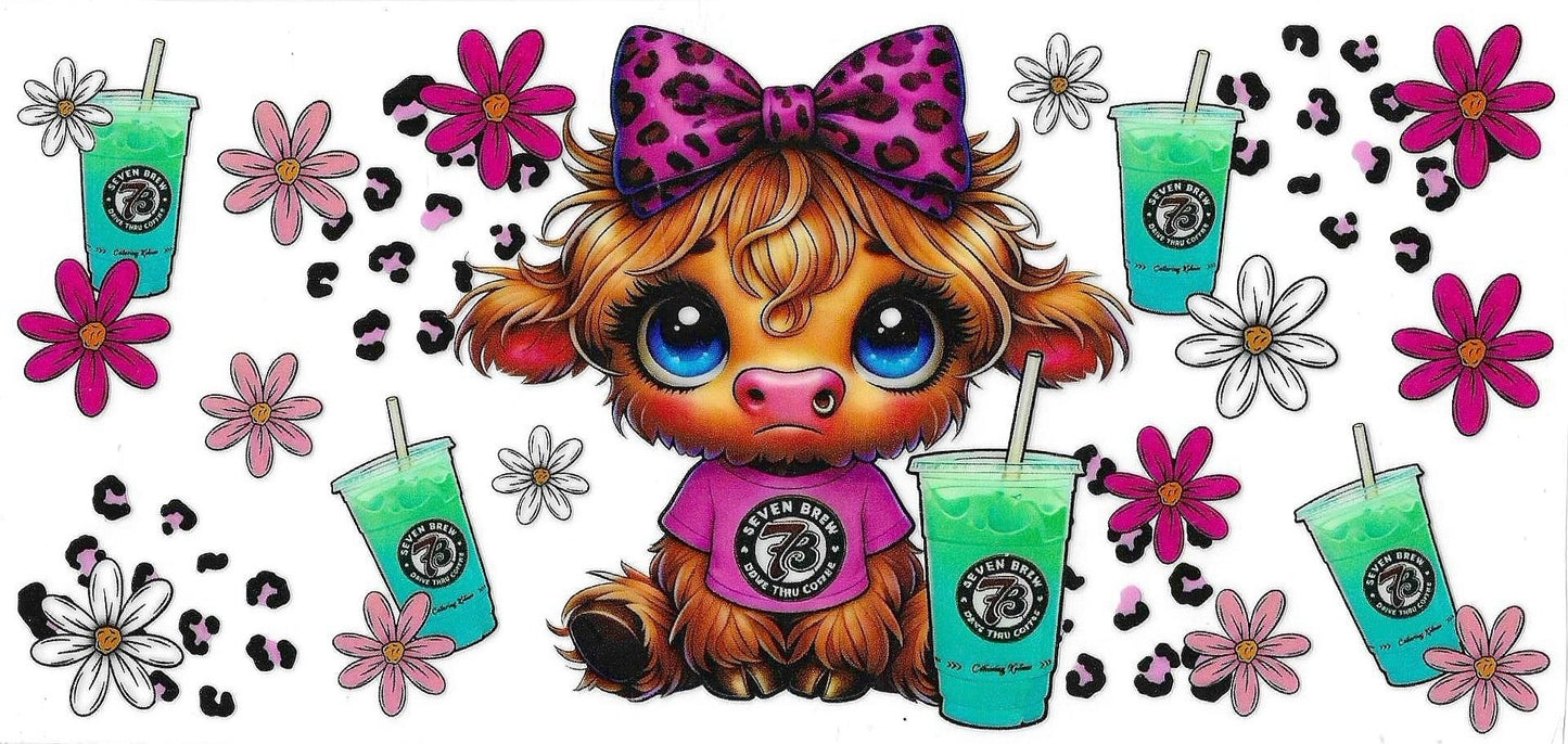 Highland Cow Drink Wrap 941