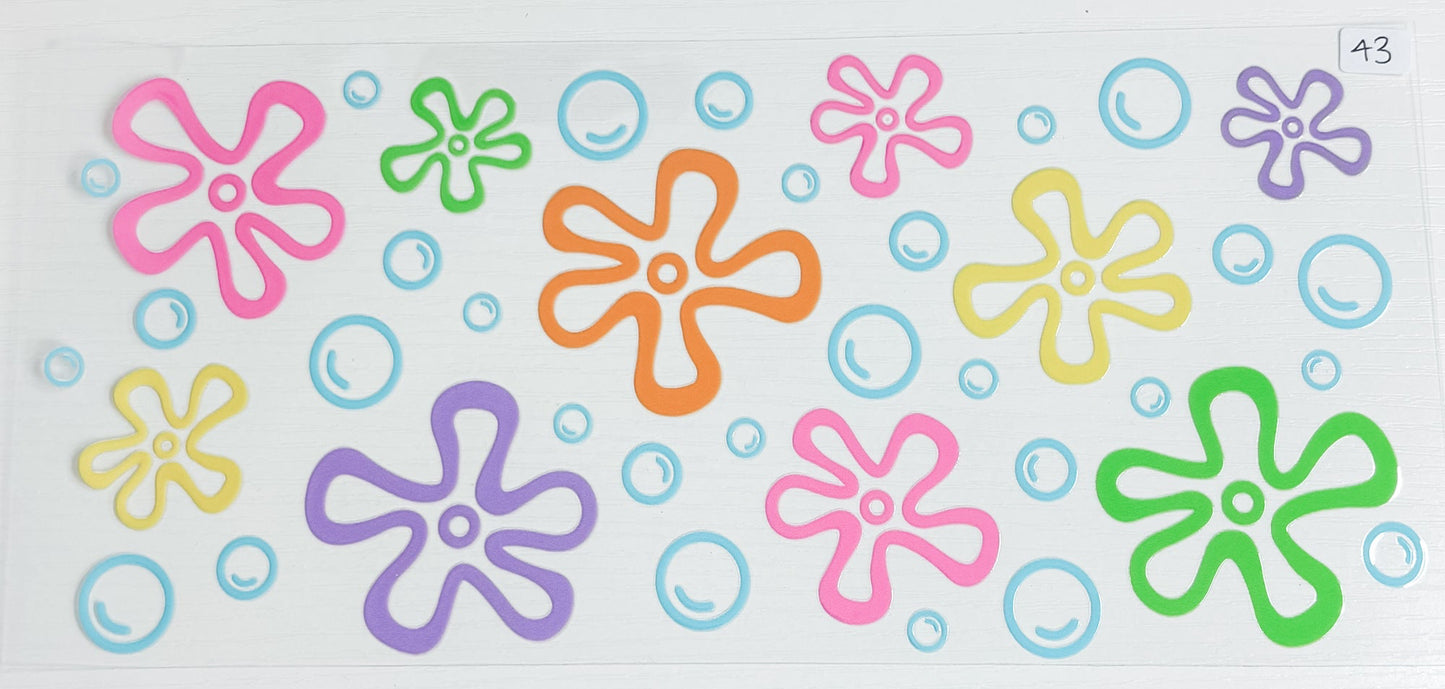 Sponge Flowers Wrap 43