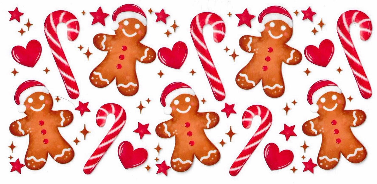 Gingerbread Candy Cane Wrap 2264