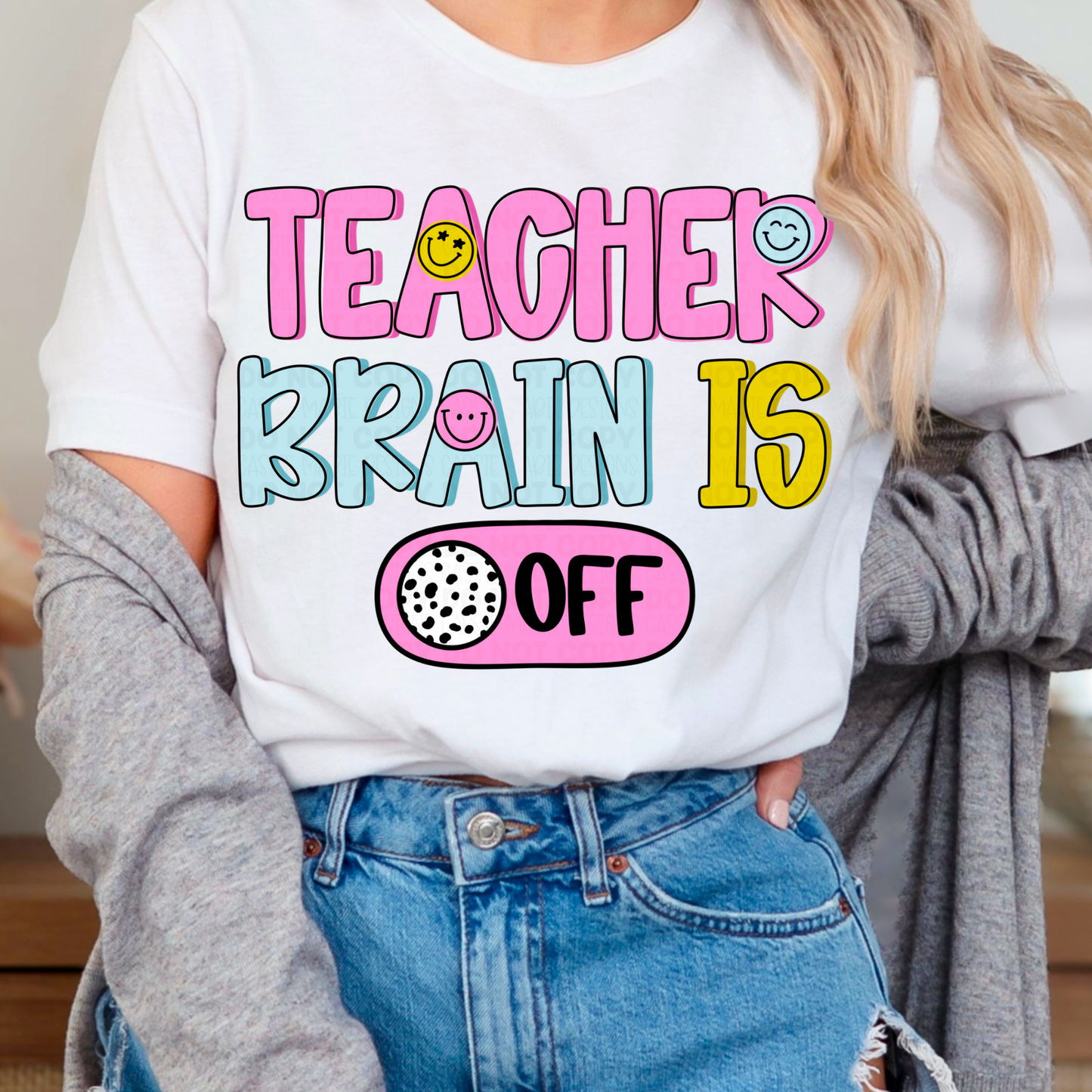 Teacher Brain Is Off PNG